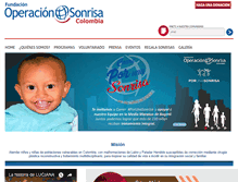 Tablet Screenshot of colombia.operationsmile.org
