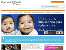 Tablet Screenshot of mexico.operationsmile.org